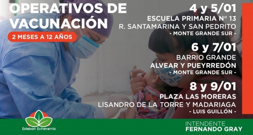 E. Echeverría: El Municipio continúa con la Campaña Nacional de Vacunación