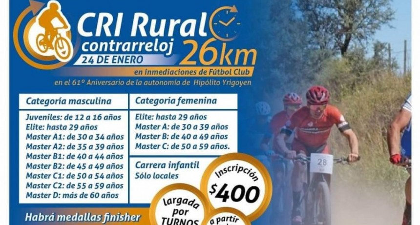 H. Yrigoyen: Contrarreloj Individual Rural