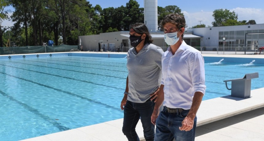 San Fernando: Juan Andreotti presentó la nueva Pileta Olímpica del Polideportivo N°3 