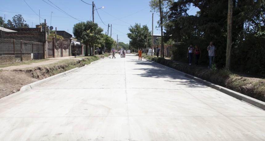 Moreno: Avanza la obra de la calle Portugal 