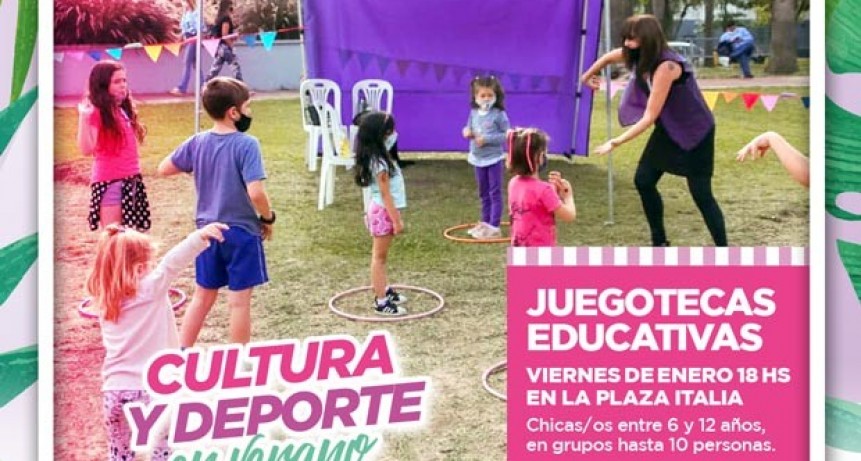 Campana: Las juegotecas educativas llegan este viernes a la plaza Italia  
