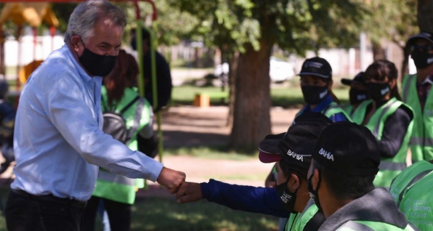 Bahía Blanca: Se presentó la Unidad de Cuidadores de Plazas y Espacios Públicos 