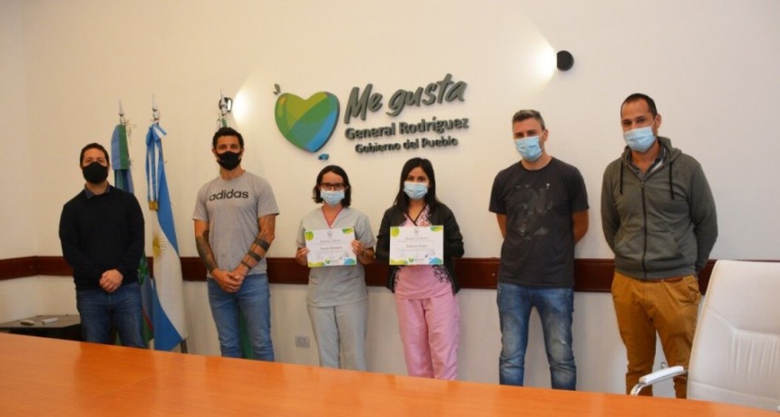 Gral. Rodríguez: El Intendente Mauro García entregó un reconocimiento municipal a trabajadoras de la salud
