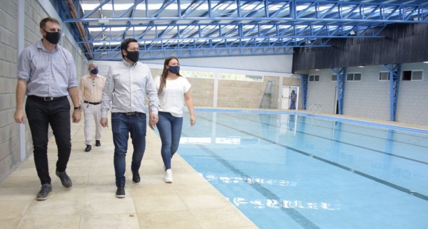 Malvinas Argentinas: Leo Nardini supervisó las obras del polideportivo 
