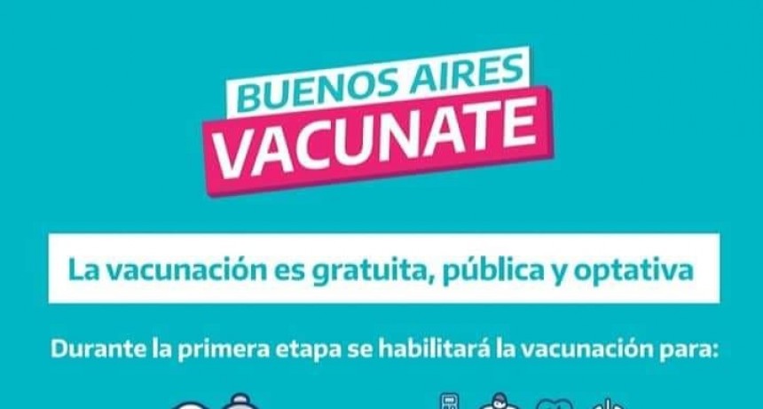 La vacunación en la provincia de Buenos Aires comienza para adultos mayores de 60 años 