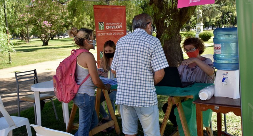 Chivilcoy: Primer día de las postas informativas y de inscripción para la vacunación de Covid-19 