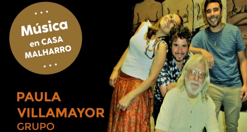 Azul: Música en Casa Malharro con la presentación de Paula Villamayor Grupo