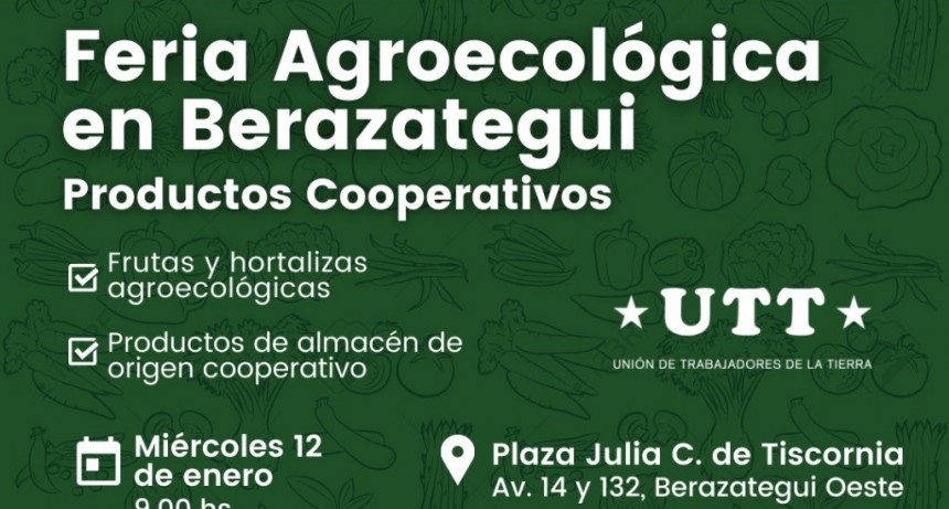 Berazategui: Se viene una nueva Feria Agroecológica en el distrito 