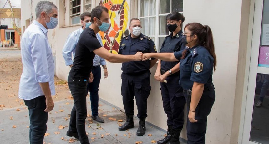 Junín: Petrecca supervisó los avances de obras de infraestructura en la Comisaría de la Mujer 