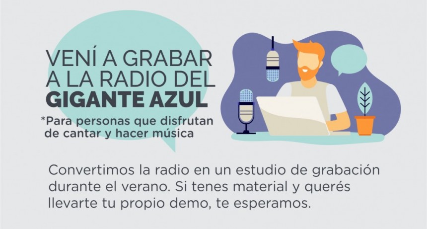 Bolívar: Artistas locales podrán grabar de manera gratuita en el estudio de “El Gigante Azul” 