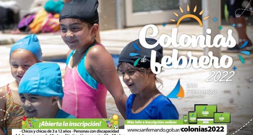 San Fernando: Inició la inscripción para las Colonias de febrero 2022
