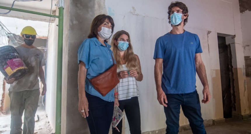 San Fernando: Juan Andreotti visitó la obra de renovación integral del Jardín N°922 