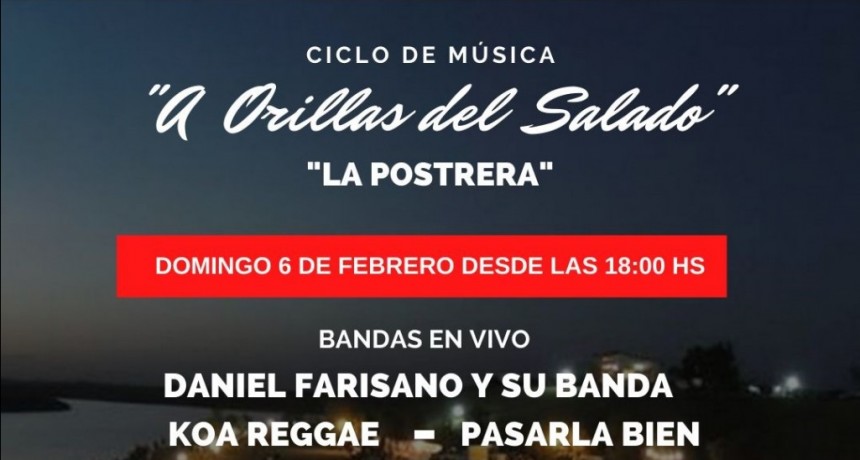 Lezama: Ya hay nueva fecha para el ciclo de música “A orillas del salado” 