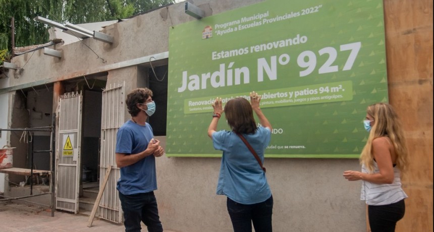 San Fernando: Juan Andreotti visit&oacute; las obras de renovaci&oacute;n integral del Jard&iacute;n N&deg;927 