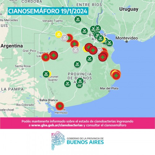 Continúa la alerta por cianobacterias en la provincia de Buenos Aires