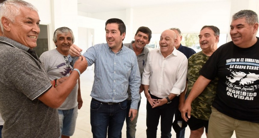 Nardini construye un espacio para la memoria de los Ex Combatientes de Malvinas