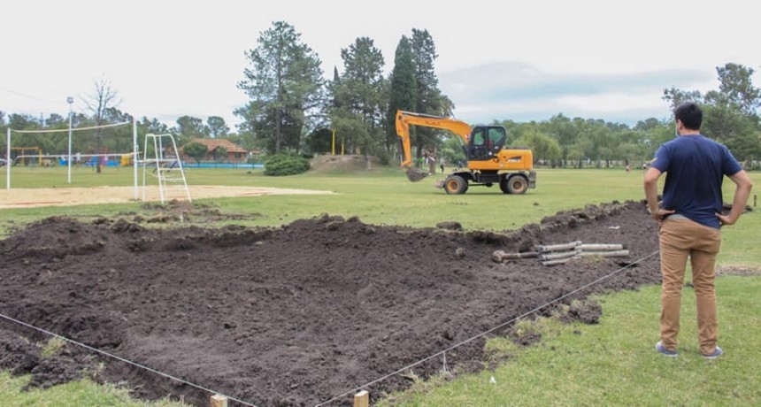 C. de Areco: El intendente Iván Villagrán recorrió la segunda cancha de Beach Vóley 