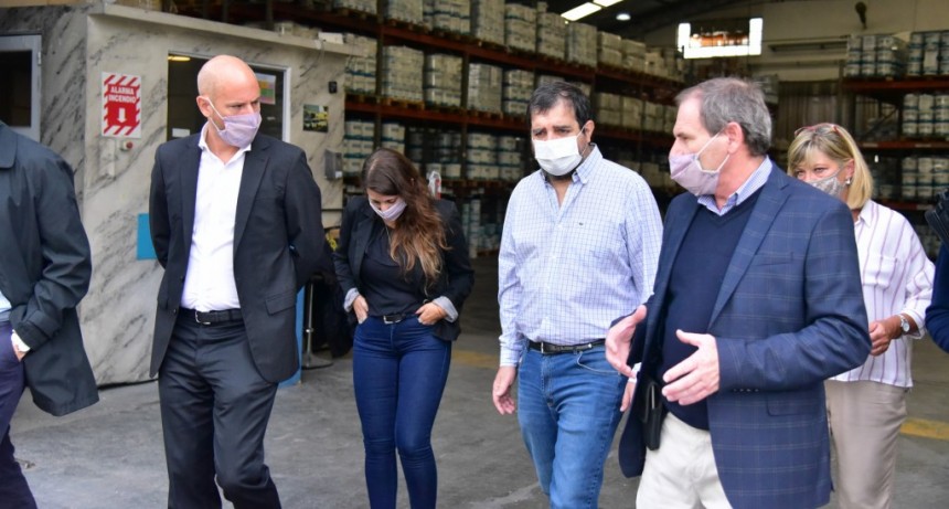 San Martín: Fernando Moreira y Guillermo Merediz recorrieron la empresa Molinos Tarquini 
