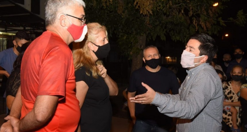 Malvinas Argentinas: Leo Nardini inauguró la primera obra del año en el distrito 