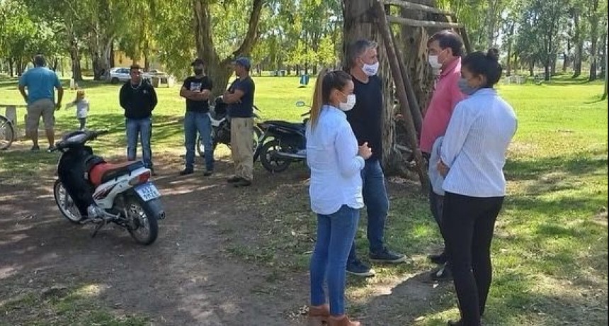 Navarro: Facundo Diz visitó el complejo La Laguna