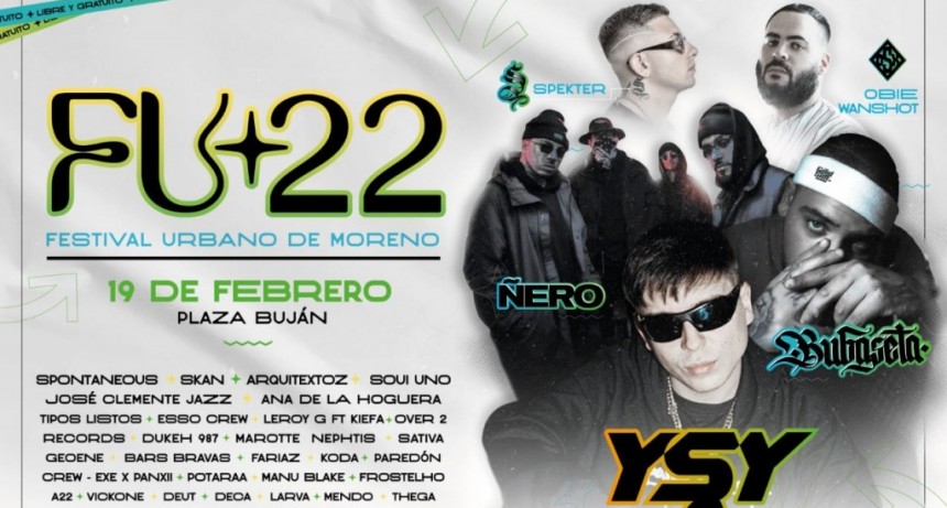 Moreno: Llega la nueva edición del Festival Urbano del distrito 