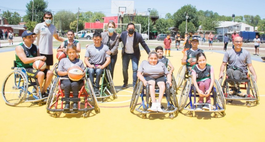 Pte. Perón: La intendenta Cantero y el ministro Nardini inauguraron una nueva plaza en el partido