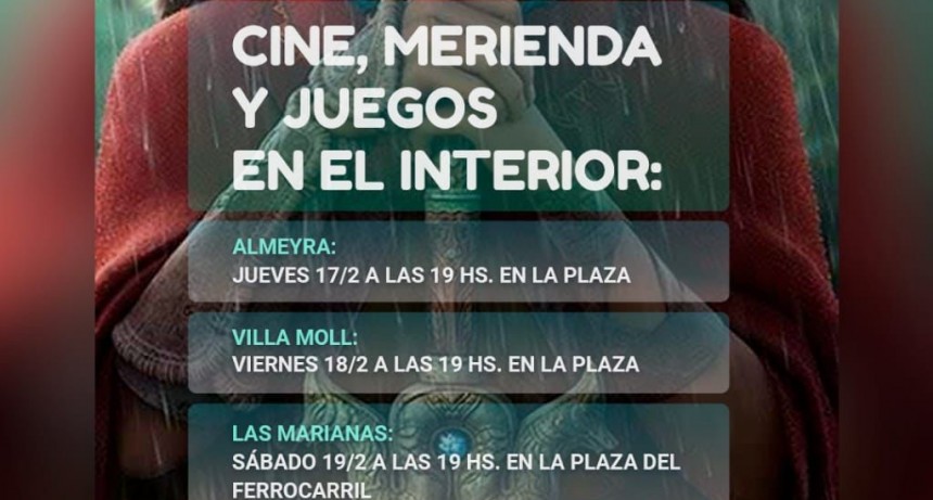 Navarro: Cine, merienda y juego en los pueblos del interior