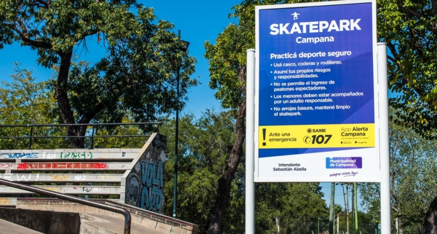 Campana: El Skate Park se prepara para recibir la agenda de eventos de todo el a&ntilde;o