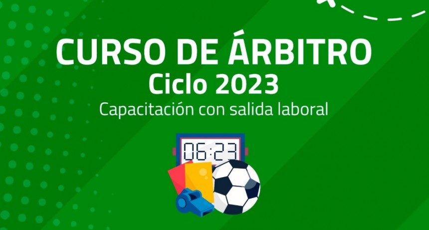 Azul: Continúa la inscripción al Curso de Árbitros ciclo 2023