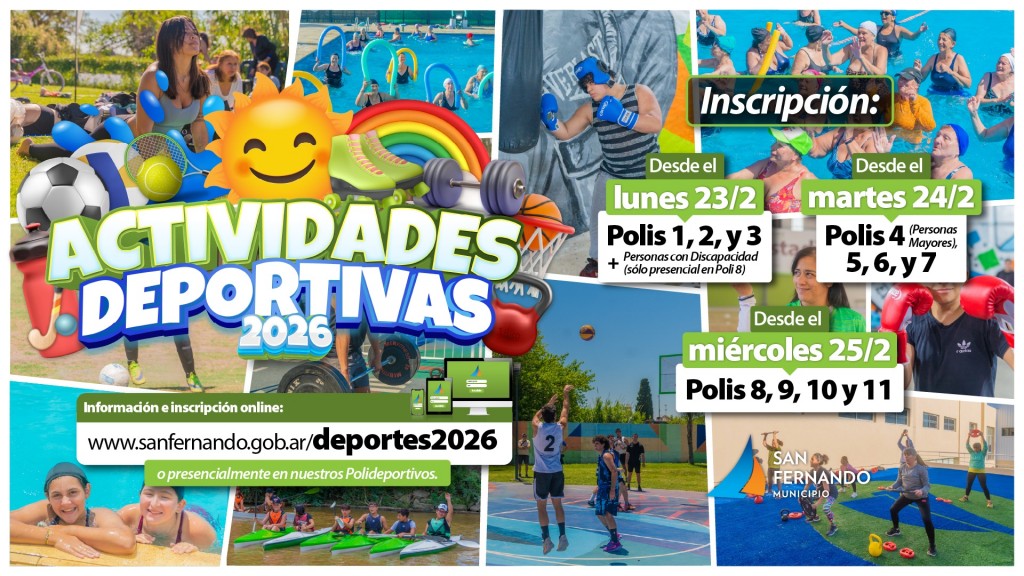 San Fernando: Comenz&oacute; la inscripci&oacute;n a sus actividades deportivas anuales