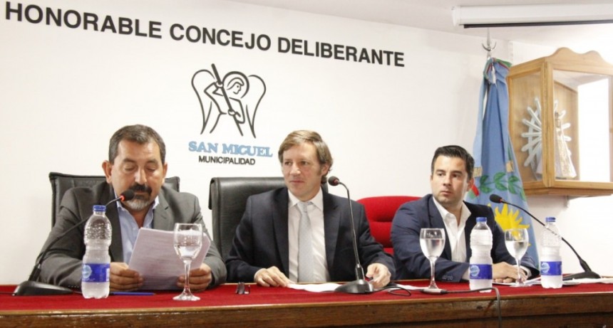 Jaime Méndez inauguró las sesiones del Concejo Deliberante de San Miguel