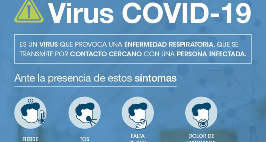 Malvinas Argentinas aplica el protocolo contra el virus COVID-19