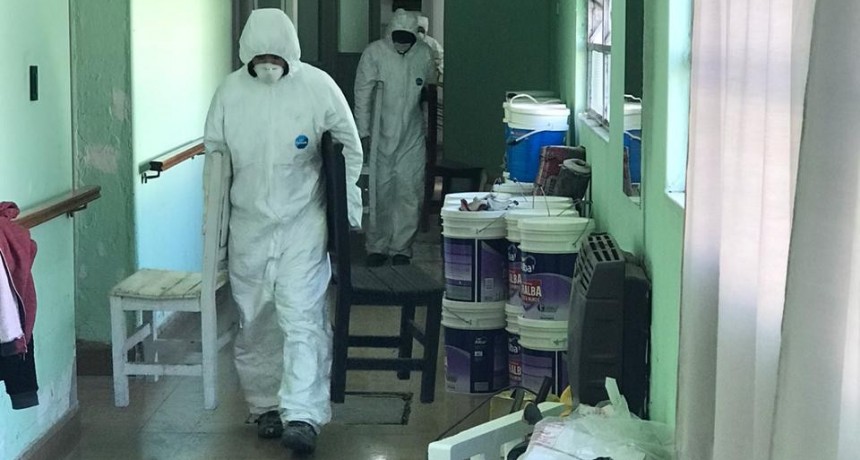 Zárate: Trabajos de Remodelación en el Hogar de Ancianos para que funcione como Centro de Aislamiento