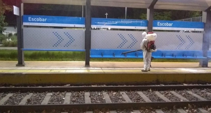 Escobar: Intensifica la desinfección de los refugios de transportes y espacio público