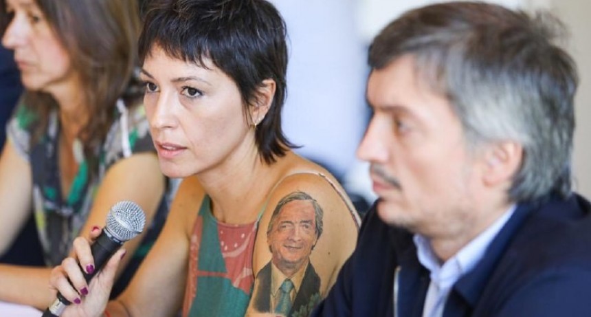 Mayra Mendoza junto Alberto Fernández y Kicillof en la reunión con intendentes 