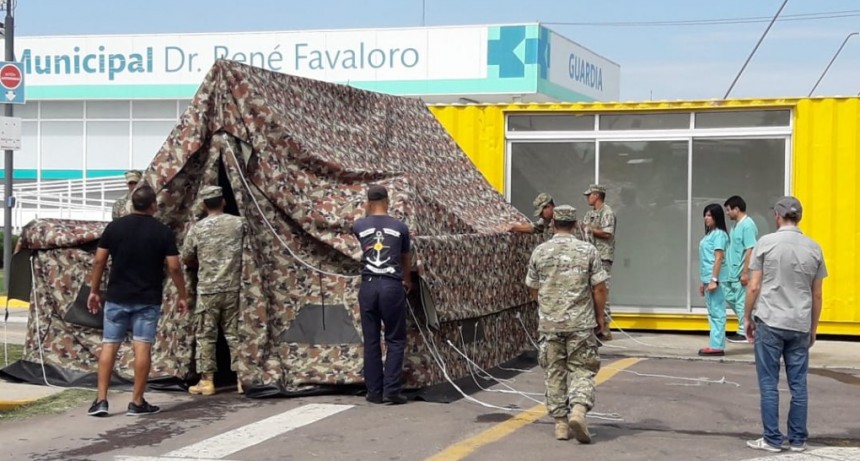 Zárate: Se completó la instalación del Triage sanitario en el Hospital Intermedio Municipal