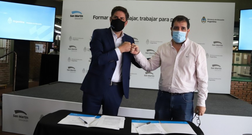 San Martín: Fernando Moreira y Nicolás Trotta presentaron las Becas Progresar Trabajo 2021 