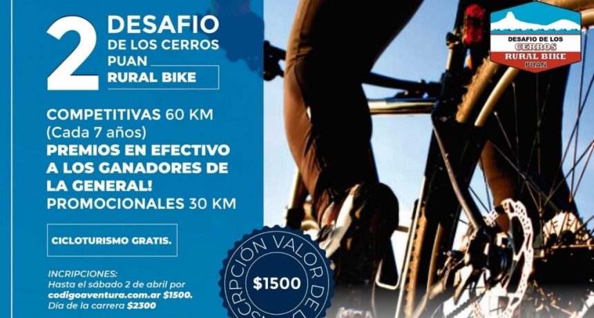 Puan: 2° edición de la rural Bike “Desafío de los Cerros”