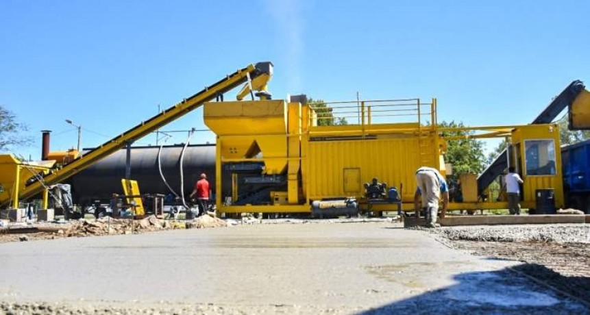Moreno: Se Instaló la segunda planta asfáltica municipal 