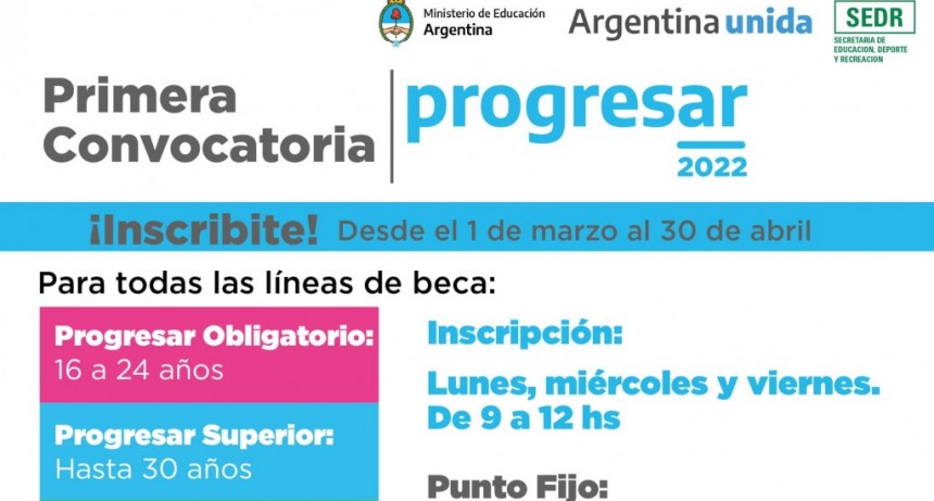 Merlo: Abrieron las primeras inscripciones para las becas Progresar en 2022