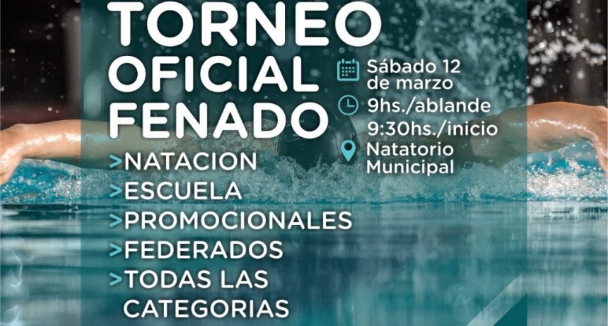 Bolívar:  El Natatorio Municipal será sede del Torneo Oficial FENADO 