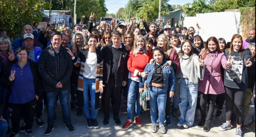 Quilmes: Mendoza y Axel Kicillof recorrieron obras del distrito 
