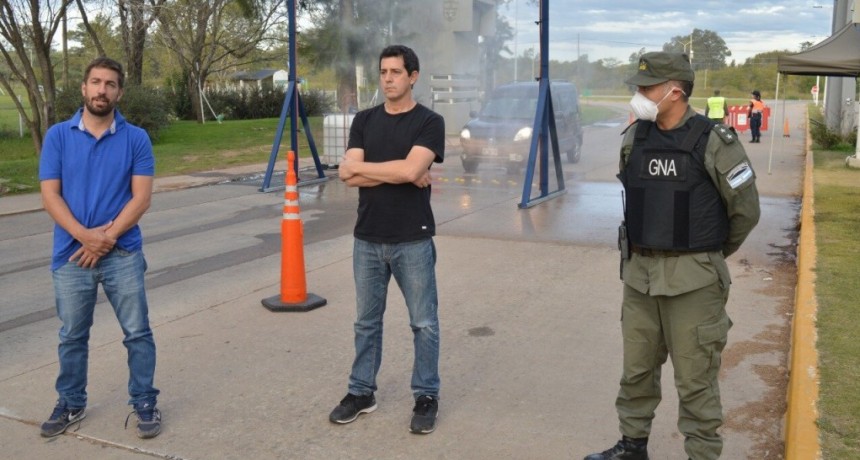 Mercedes: Ustarroz y el Ministro del Interior recorrieron los dispositivos de control de los accesos al distrito