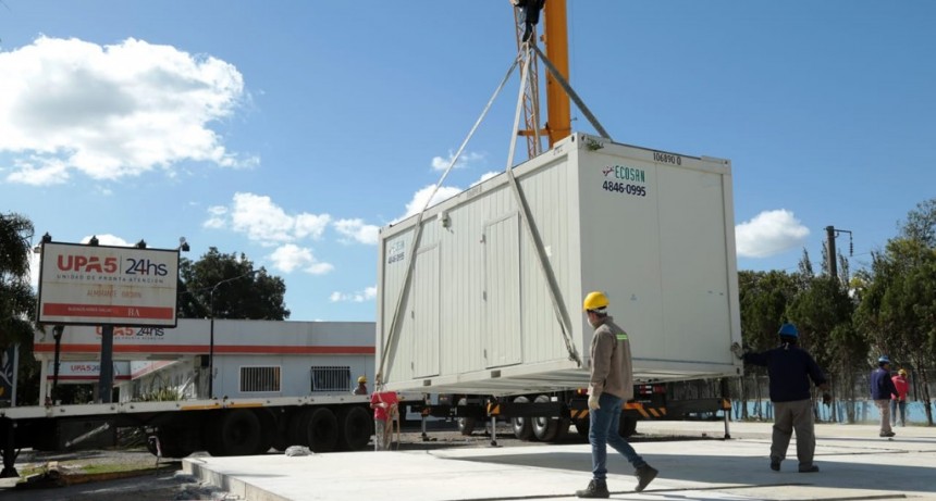 Alte. Brown: Avanza la construcción del Hospital Modular de Emergencia