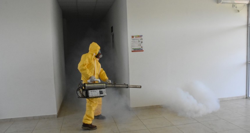 Chivilcoy: Se llevó a cabo la sanitización del Hospital Primario de Moquehuá