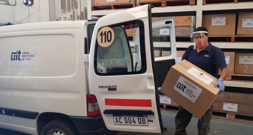 La Unión Industrial de Tigre donó elementos de protección personal al sistema de salud local  