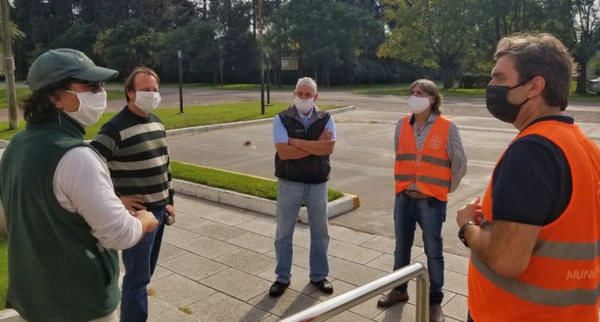 Luján: El Intendente supervisó servicios y controles en Jáuregui y Pueblo Nuevo 