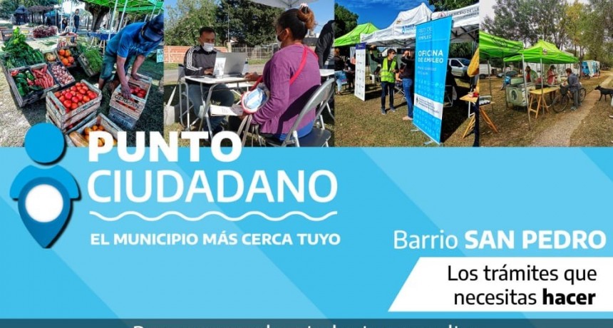 Luján: Punto Ciudadano y Mercado de Cercanía llegan a la plaza del barrio San Pedro