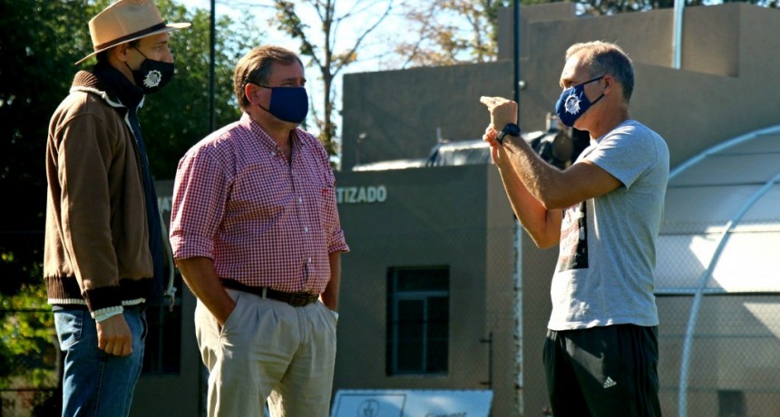 Suipacha: El Intendente visitó el Campo de Deportes Municipal