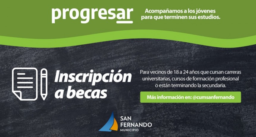 San Fernando: Abrió la preinscripción a las Becas Progresar en el Centro Universitario Municipal 